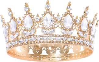 Tiara Feltent HG237 de Cristal com Coroa de Rainha para Noivas