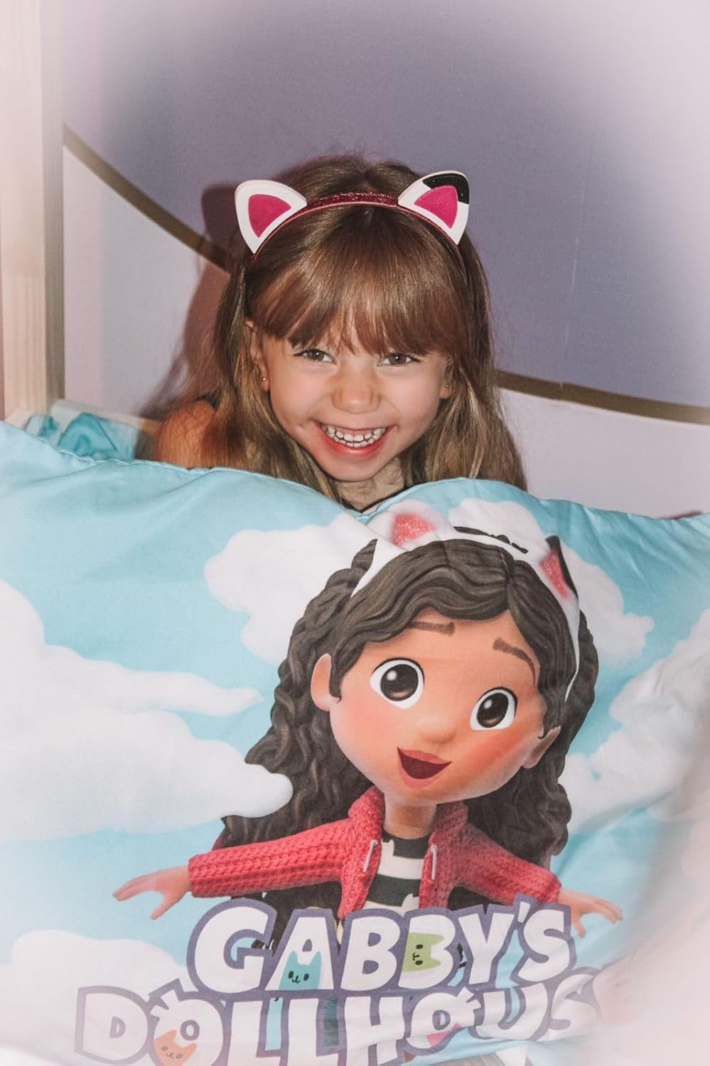 Tiara Gatinho Laço de Menina A Casa Mágica de Gabby Infantil 6 Tiara Gatinho Laço de Menina A Casa Mágica de Gabby Infantil - Imagem 6