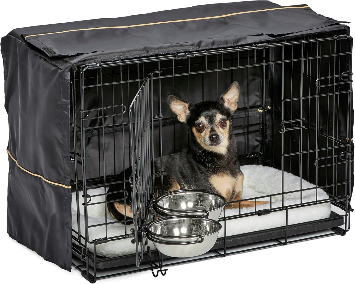 Gaiola iCrate MidWest Homes for Pets Kit Completo para Cães 1 Gaiola iCrate MidWest Homes for Pets Kit Completo para Cães