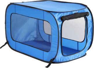 Caixa de Viagem Beatrice Home Fashions Dobrável para Cães Azul