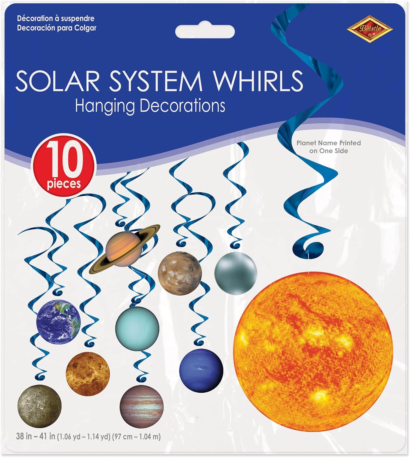 Sistema Solar Beistle Giratório Decoração Festa Espacial 4 Sistema Solar Beistle Giratório Decoração Festa Espacial - Imagem 4