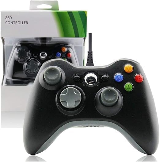 Controle com Fio USB para Xbox 360 e PC: Ergonômico e com Vibração 4 Controle com Fio USB para Xbox 360 e PC Ergonmico e com Vibrao