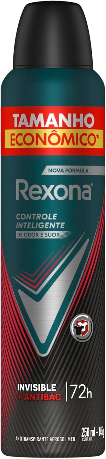 Rexona Men Aerossol Antibacterial 250ml Proteo 72h Sem Manchas