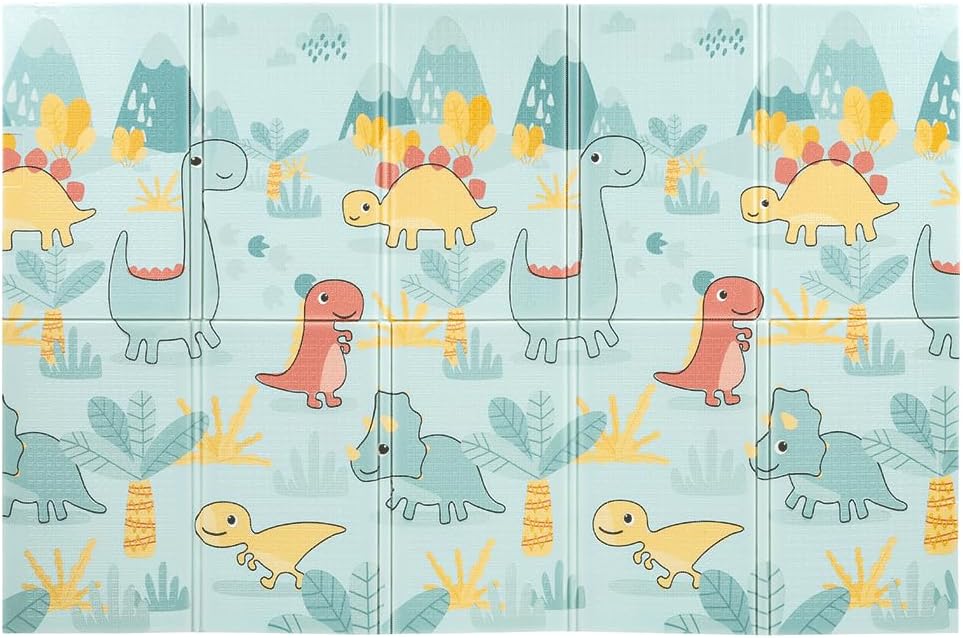 Tapete Dobrável Baby Dino Buba Confortável Dupla Face Infantil 2 Tapete Dobrável Baby Dino Buba Confortável Dupla Face Infantil - Imagem 2