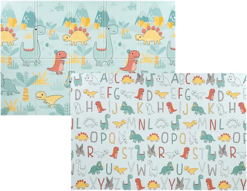 Tapete Dobrável Baby Dino Buba Confortável Dupla Face Infantil 1 Tapete Dobrável Baby Dino Buba Confortável Dupla Face Infantil