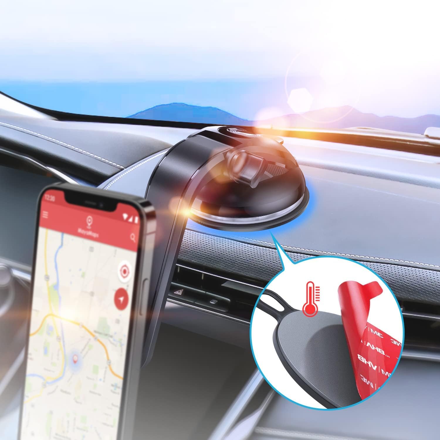 Disco Adesivo Volport para Suporte de Celular e GPS 3 Unidades 5 Disco Adesivo Volport para Suporte de Celular e GPS 3 Unidades - Imagem 5