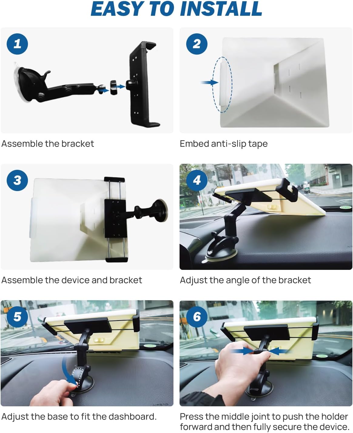 Suporte Starlink Mini JOYTUTUS para Carro com Ventosa Ajustável 7 Suporte Starlink Mini JOYTUTUS para Carro com Ventosa Ajustável - Imagem 7