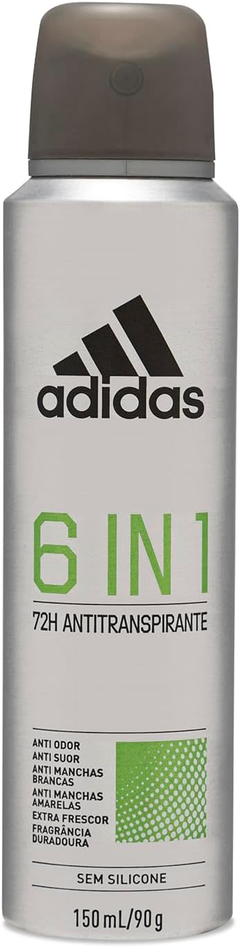 Desodorante Coty Adidas 6 em 1 150ml: Controle, Frescor e Proteção Diário 3 Desodorante Coty Adidas 6 em 1 150ml Controle Frescor e Proteo Dirio