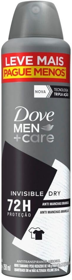 Dove Men+Care Invisible Dry: Proteção 72h e Hidratação para Pele Sensível 4 Dove MenCare Invisible Dry Proteo 72h e Hidratao para Pele Sensvel